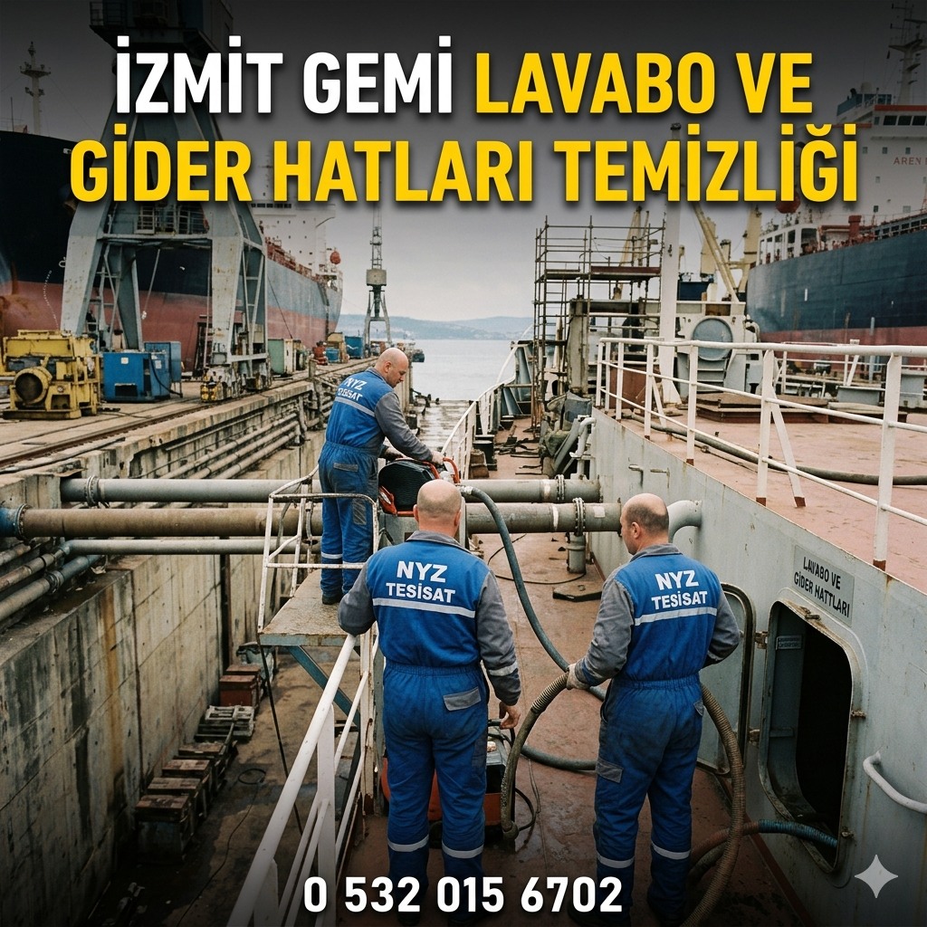 İzmit Gemi Lavabo ve Gider Hatları Temizliği