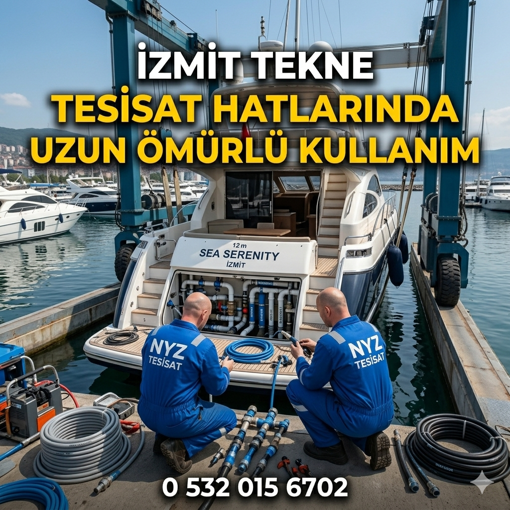 İzmit Tekne Tesisat Hatlarında Uzun Ömürlü Kullanım
