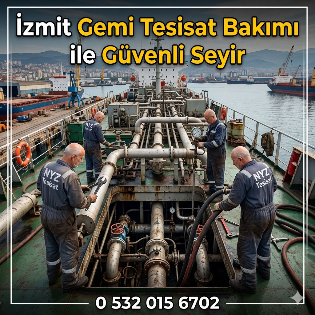İzmit Gemi Tesisat Bakımı ile Güvenli Seyir
