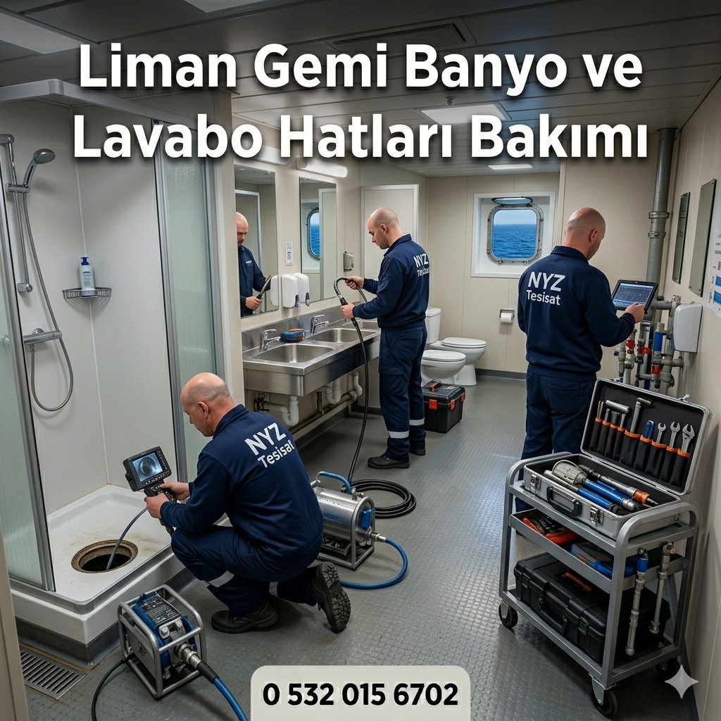 Liman Gemi Banyo ve Lavabo Hatları Bakımı